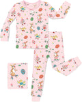 Easter Bunny Long Two-Piece Pajama Set, easter bunny two piece pajama set main