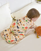 Happy Farmyard Bamboo Baby Sleep Sack, happy farmyard bamboo baby sleep sack crawling 1