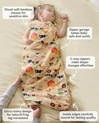 Happy Farmyard Bamboo Baby Sleep Sack, happy farmyard bamboo baby sleep sack features 1