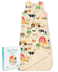 Happy Farmyard Bamboo Baby Sleep Sack, happy farmyard bamboo baby sleep sack main