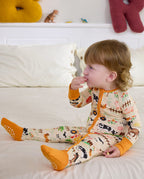 Happy Farmyard Bamboo Zippy, happy farmyard bamboo zippy lifestyle toddler sitting bed wide 08