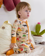 Happy Farmyard Bamboo Zippy, happy farmyard bamboo zippy lifestyle toddler sitting profile 06