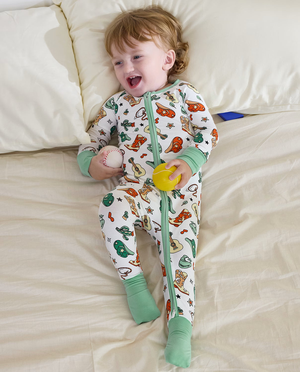 Howdy Cowboy Bamboo Zippy, howdy cowboy bamboo zippy lifestyle laying play 06