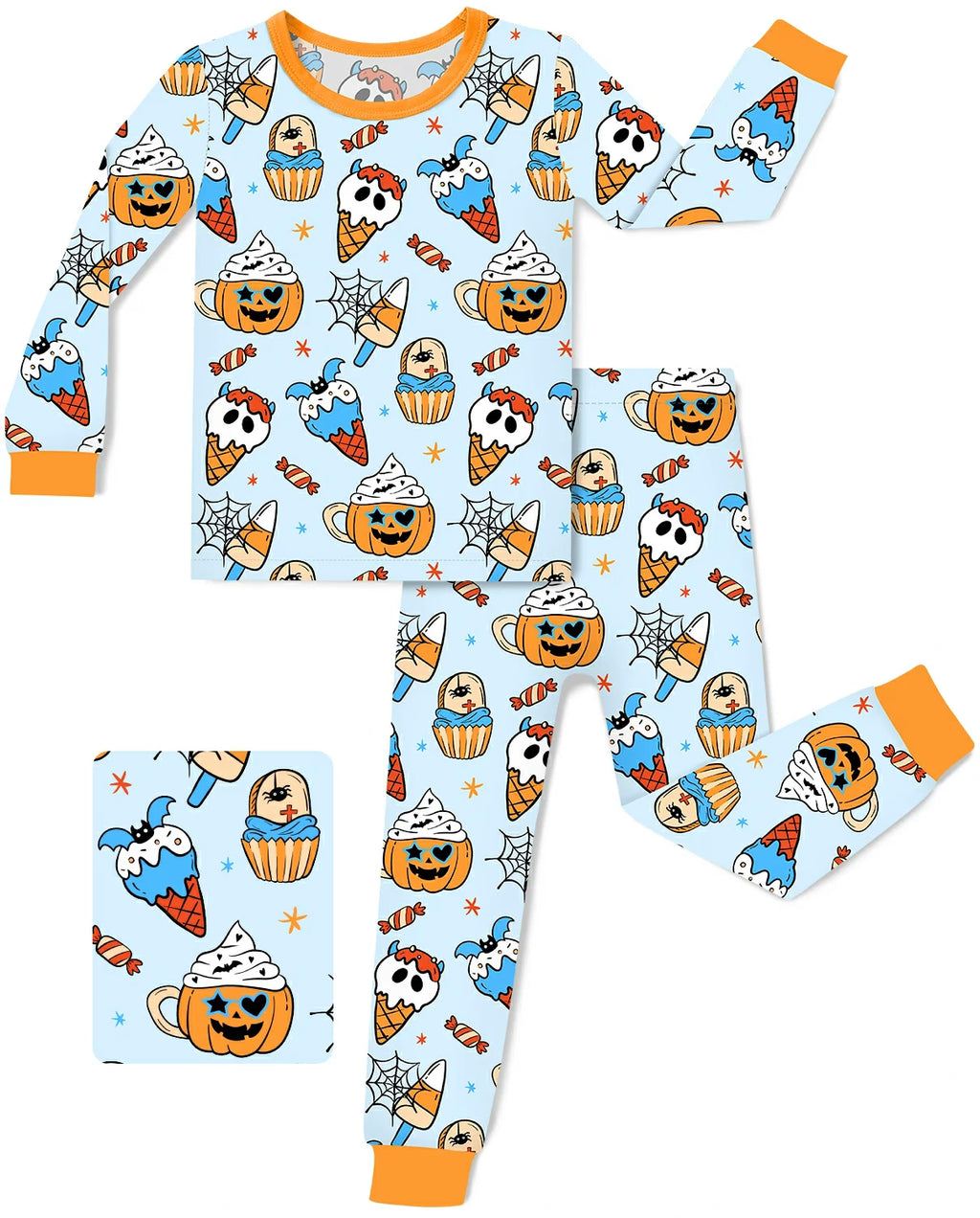 I Scream! Long Two-Piece Pajama Set, i scream two piece pajama set main