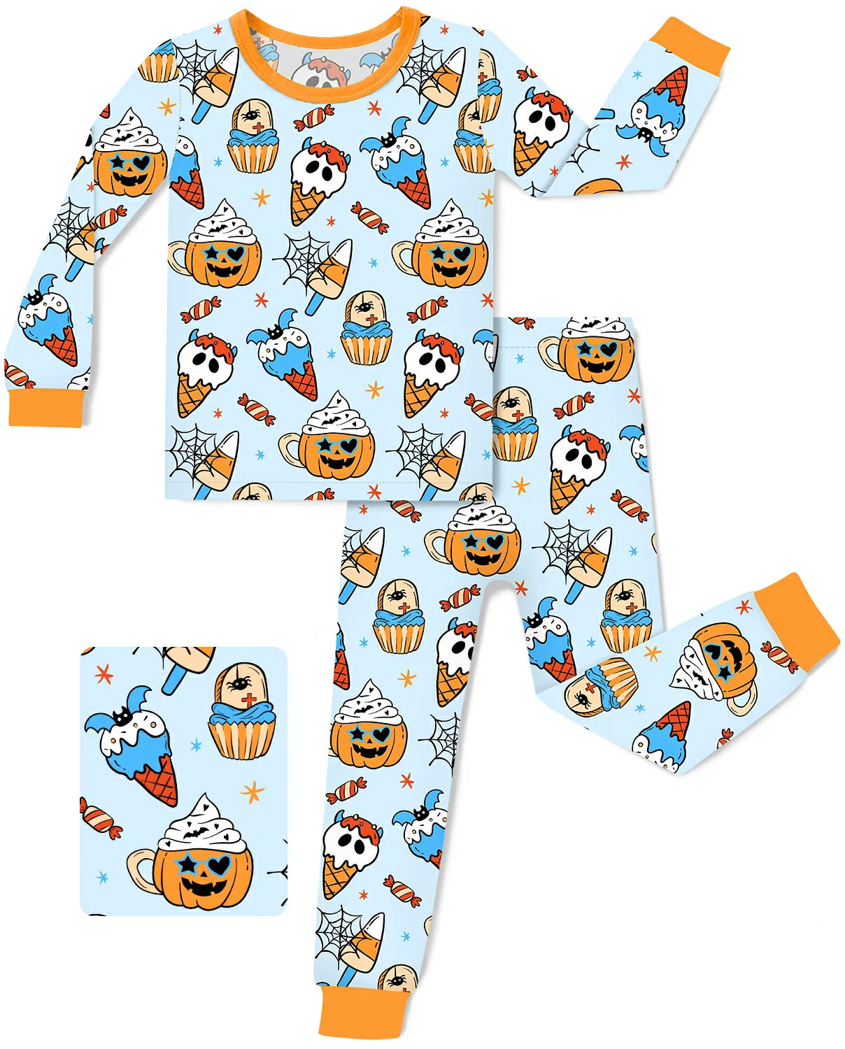 I Scream! Long Two-Piece Pajama Set, i scream two piece pajama set main