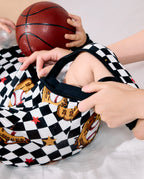 Junior Mitt Bamboo Zippy - close-up of the two-way zipper during a diaper change