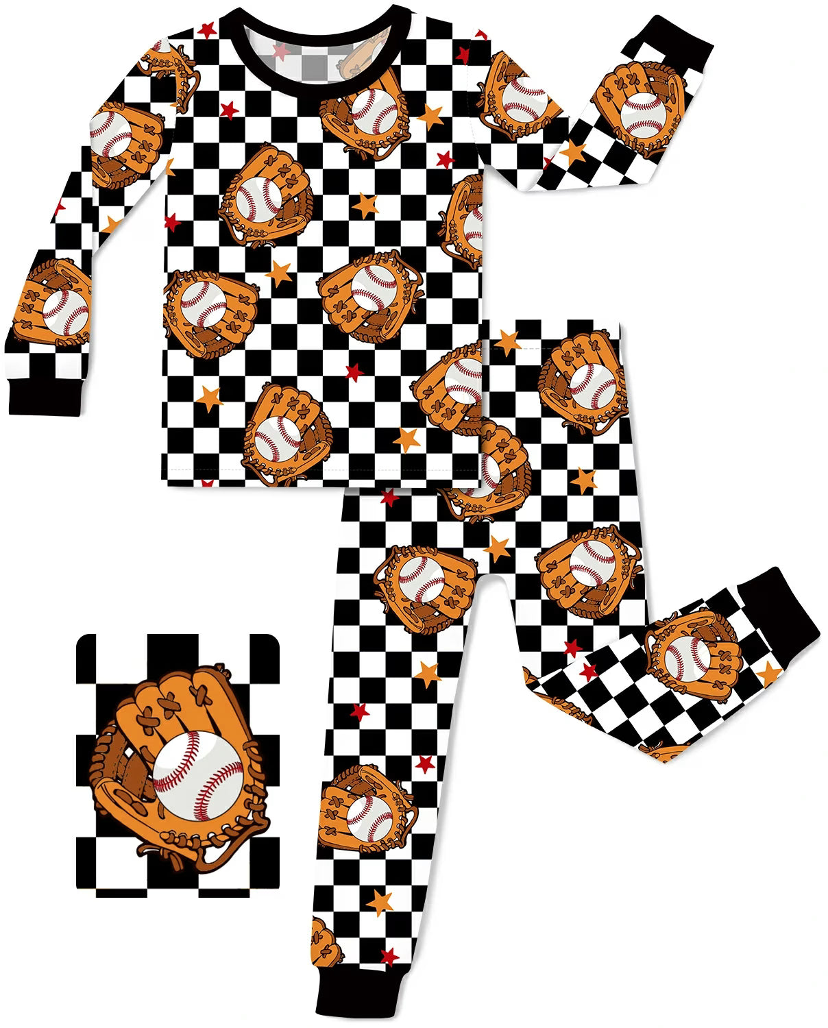 Junior Mitt Long Two-Piece Pajama Set, junior mitt two piece pajama set main