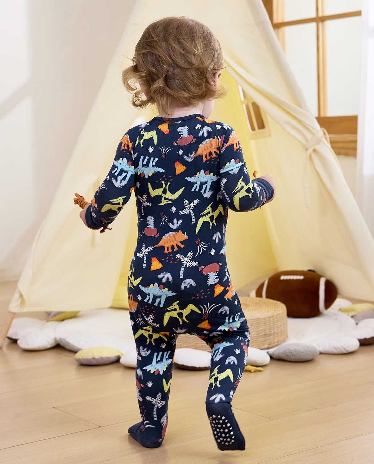 Jurassic Jamboree Bamboo Zippy, jurassic jamboree bamboo zippy lifestyle back view 08