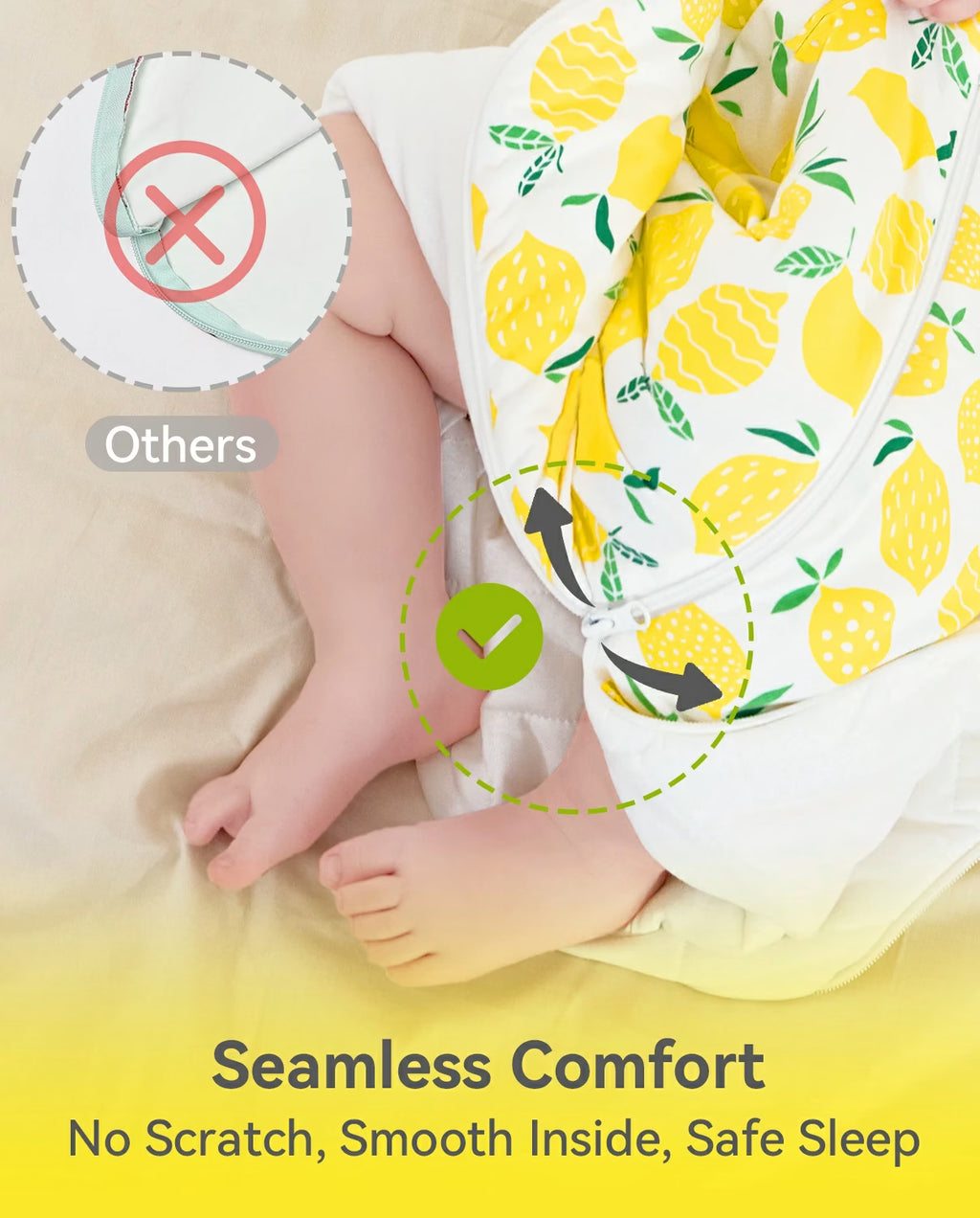 Lemon Tree Bamboo Baby Sleep Sack, lemon tree bamboo baby sleep sack 07 seamless comfort