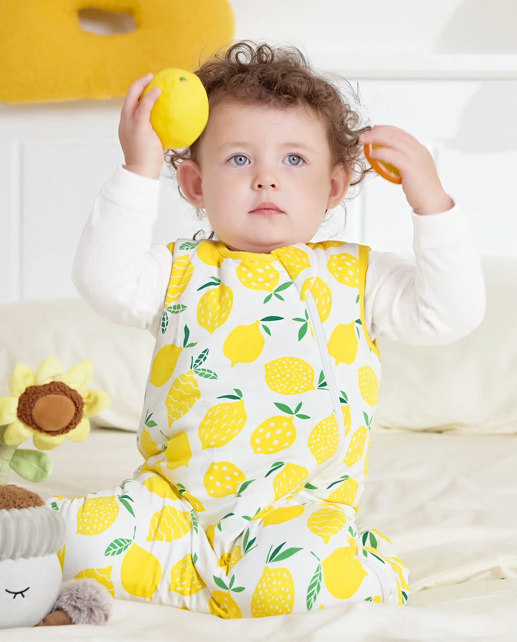 Lemon Tree Bamboo Baby Sleep Sack, lemon tree bamboo baby sleep sack 09 lifestyle sitting