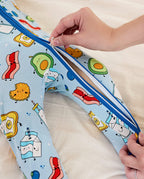 Little Breakfast Bamboo Zippy, little breakfast bamboo zippy detail two way zipper 04