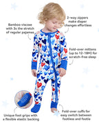 Love Magic Bamboo Zippy, love magic bamboo zippy features two way zip mittens footies 02
