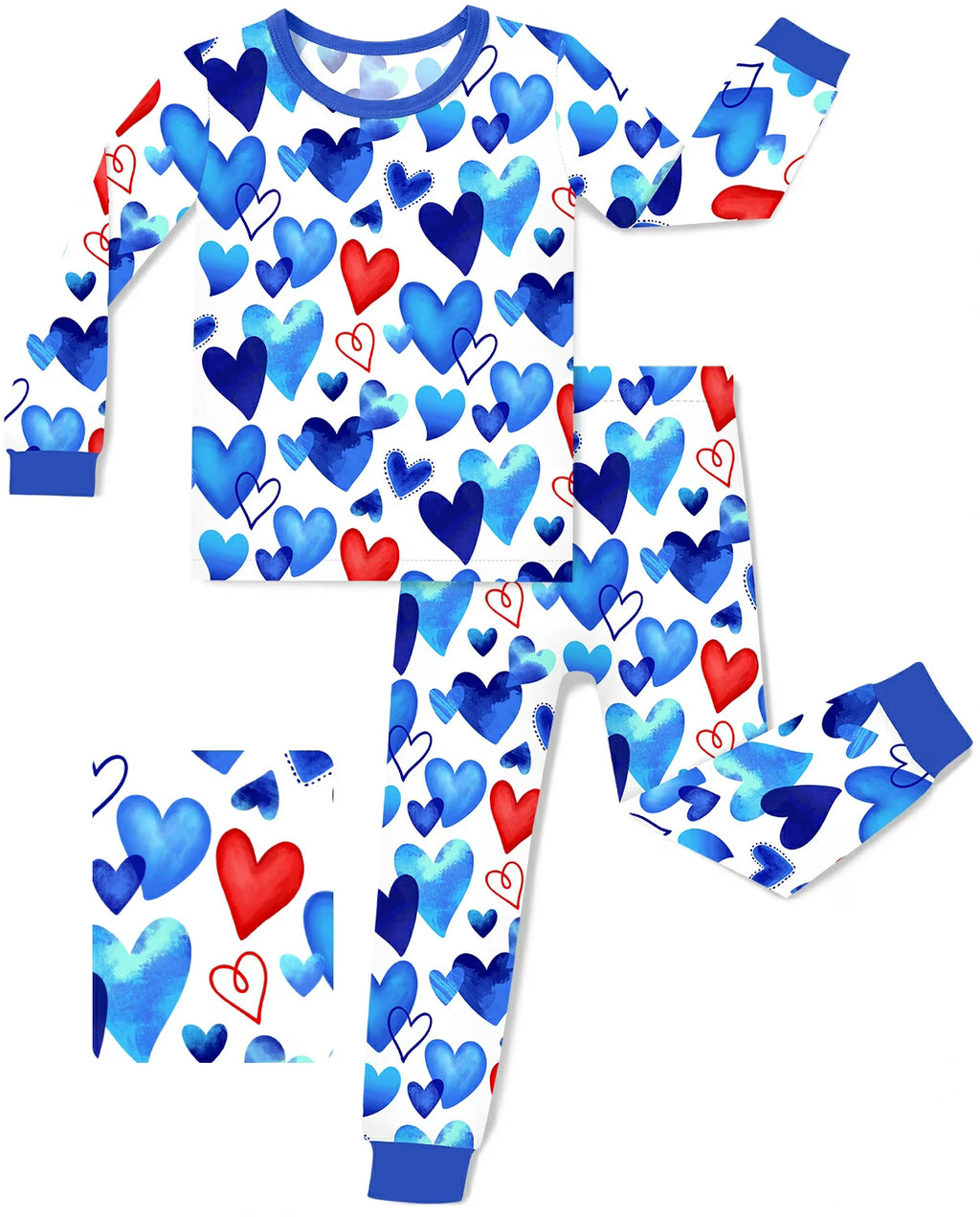 Love Magic Long Two-Piece Pajama Set, love magic two piece pajama set main