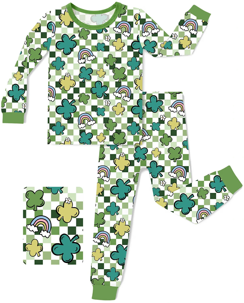 Lucky Little One Long Two-Piece Pajama Set, lucky little one two piece pajama set main