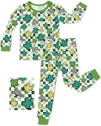Lucky Little One Long Two-Piece Pajama Set, lucky little one two piece pajama set main