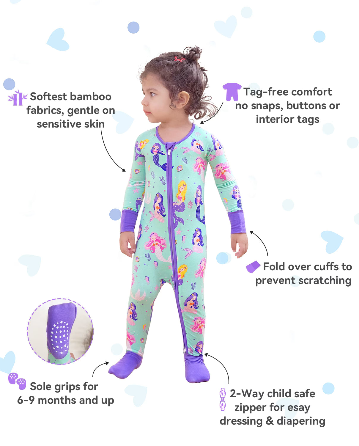 Mermaid Melody Bamboo Zippy, mermaid melody bamboo zippy 02 features infographic