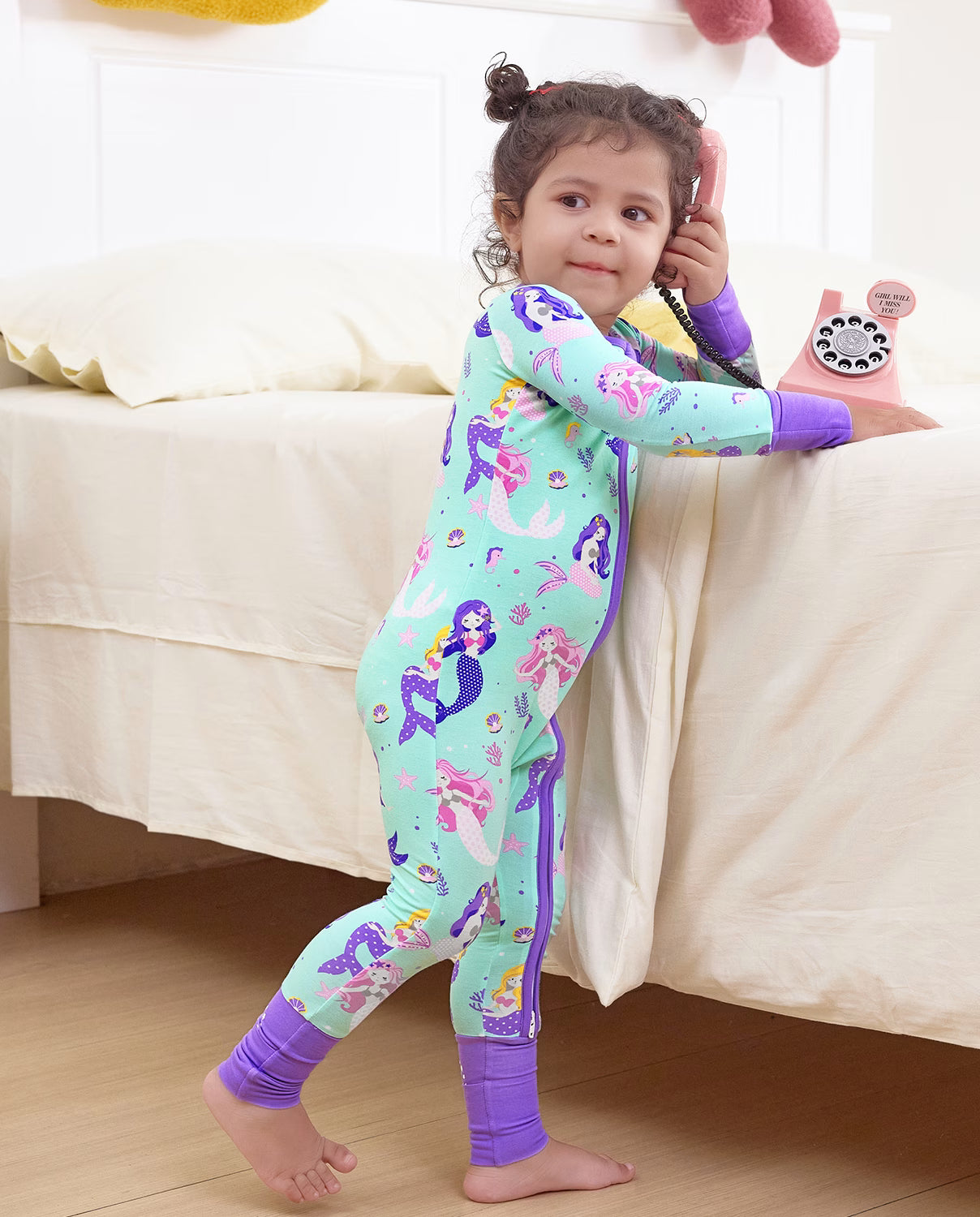 Mermaid Melody Bamboo Zippy, mermaid melody bamboo zippy 06 lifestyle standing side phone