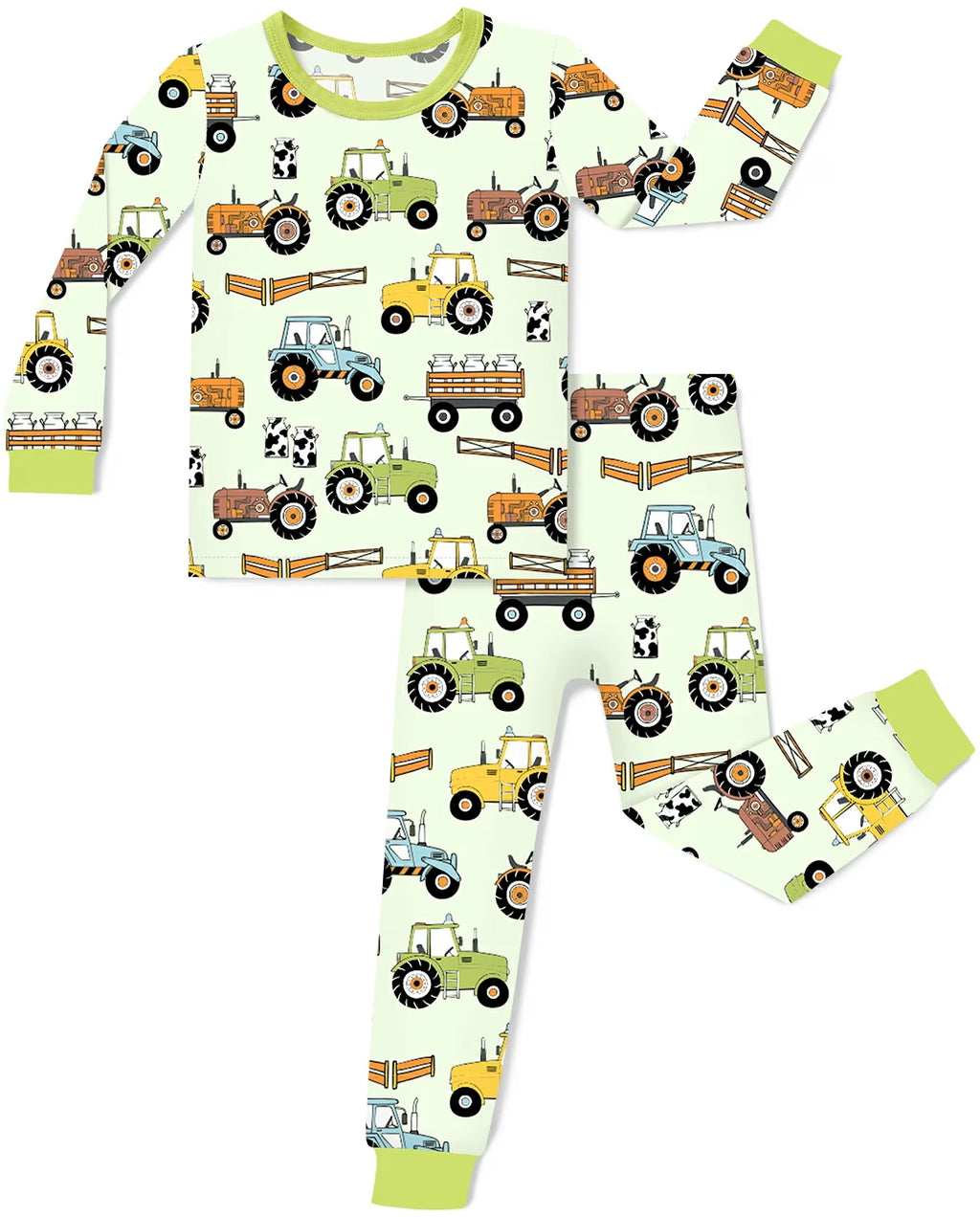 Milk Jug Movers Long Two-Piece Pajama Set, milk jug movers two piece pajama set main 1