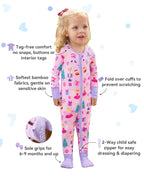 Nutcracker Fairy product information graphic with zipper, cuff and sole-grip detail insets.