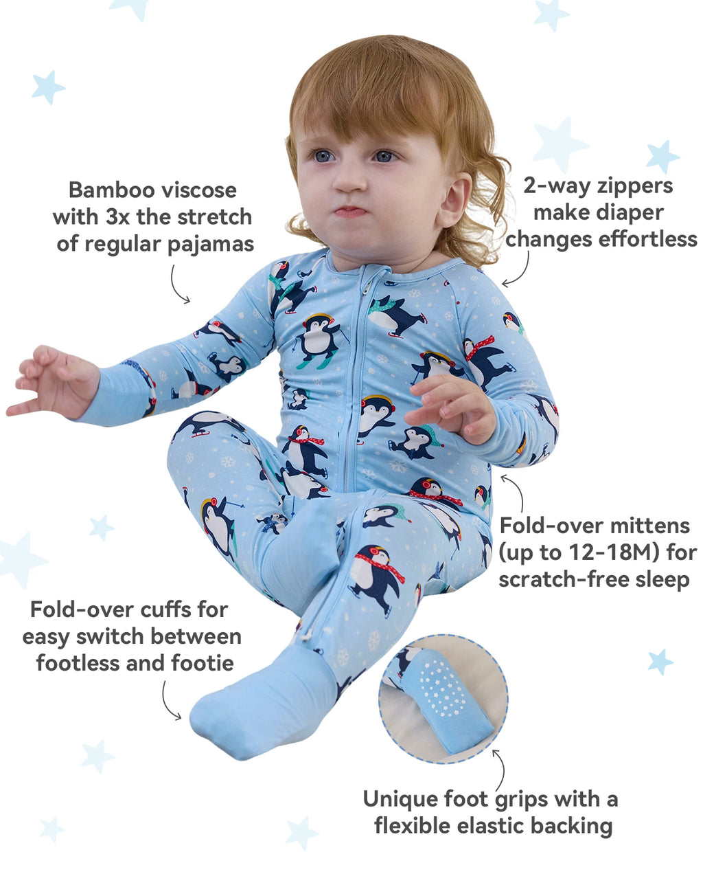 Penguin Snows Bamboo Zippy, penguin snows bamboo zippy features infographic 02