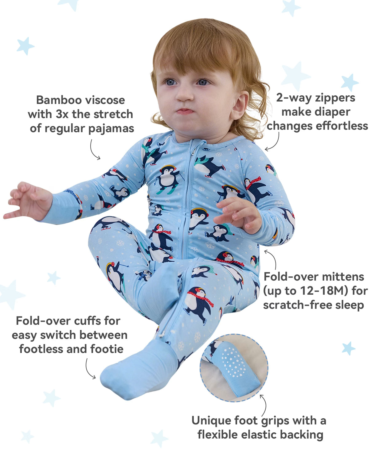 Penguin Snows Bamboo Zippy, penguin snows bamboo zippy features infographic 02