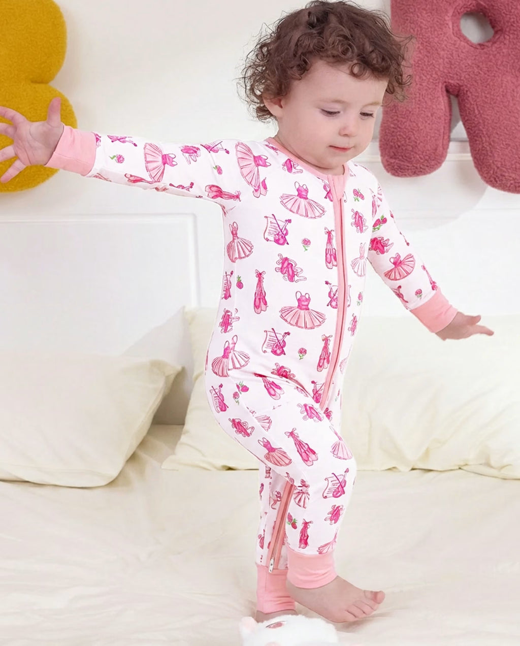 Pink Ballet Bamboo Zippy, pink ballet bamboo zippy balancing