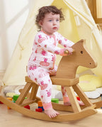Pink Ballet Bamboo Zippy, pink ballet bamboo zippy rocking horse