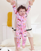 Pink Barnyard Bamboo Zippy, pink barnyard bamboo zippy lifestyle front fit