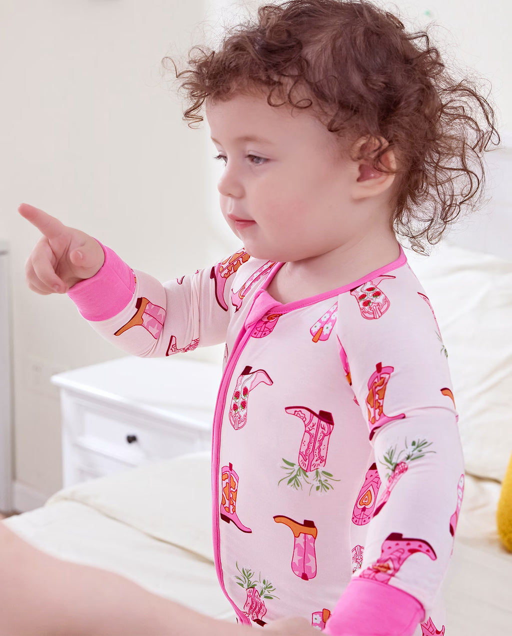 Pink Cowgirl Bamboo Zippy, pink cowgirl bamboo zippy 06 lifestyle side profile standing