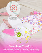 Pink Mermaid Bamboo Baby Sleep Sack, pink mermaid bamboo baby sleep sack 07 seamless comfort smooth inside
