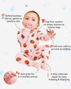 Pink Strawberry Bamboo Zippy, pink strawberry bamboo zippy 03 features infographic