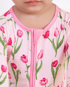 Pink Tulip Bamboo Zippy, pink tulip bamboo zippy 06 detail zipper guard neckline