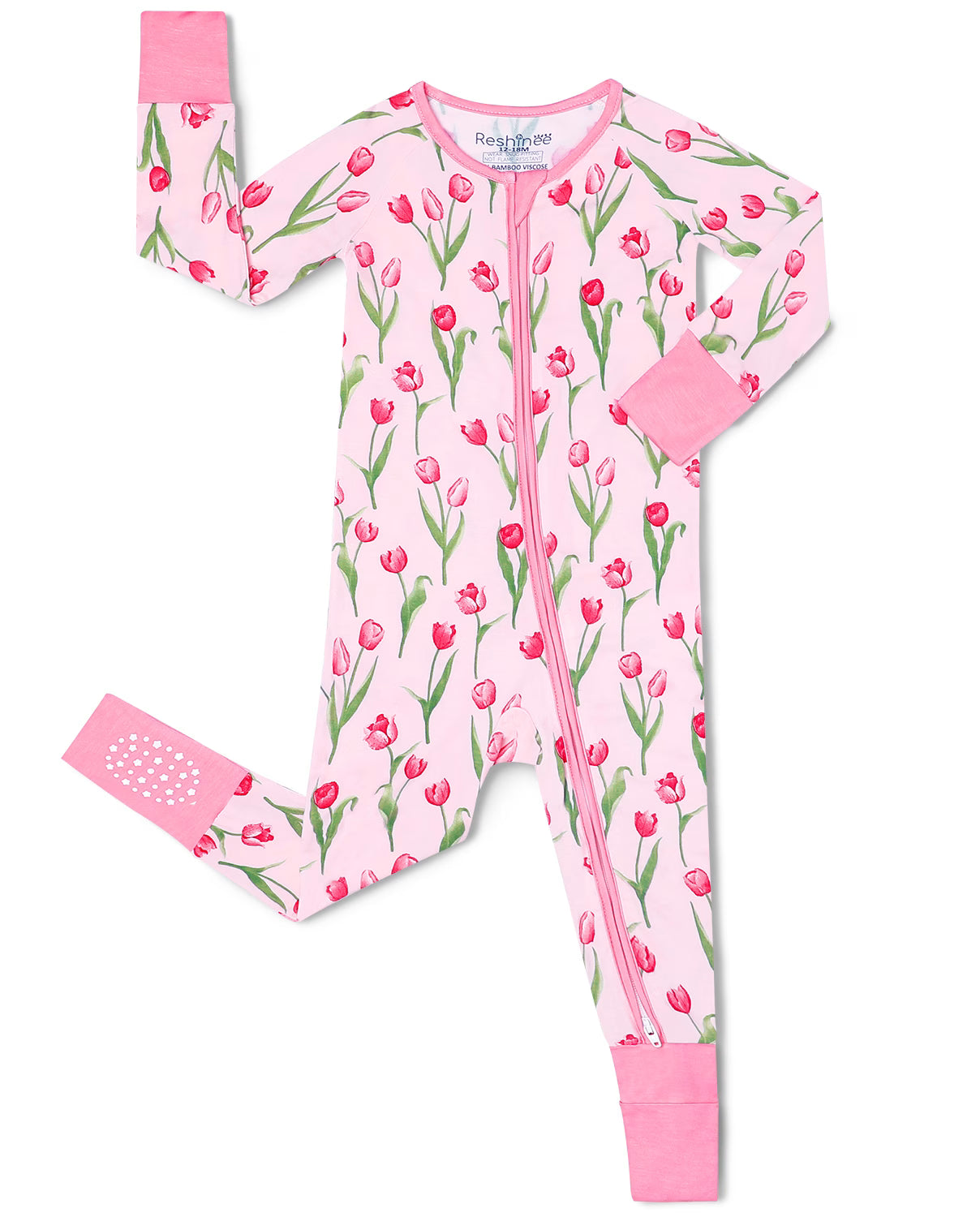 Pink Tulip Bamboo Zippy, pink tulip bamboo zippy front
