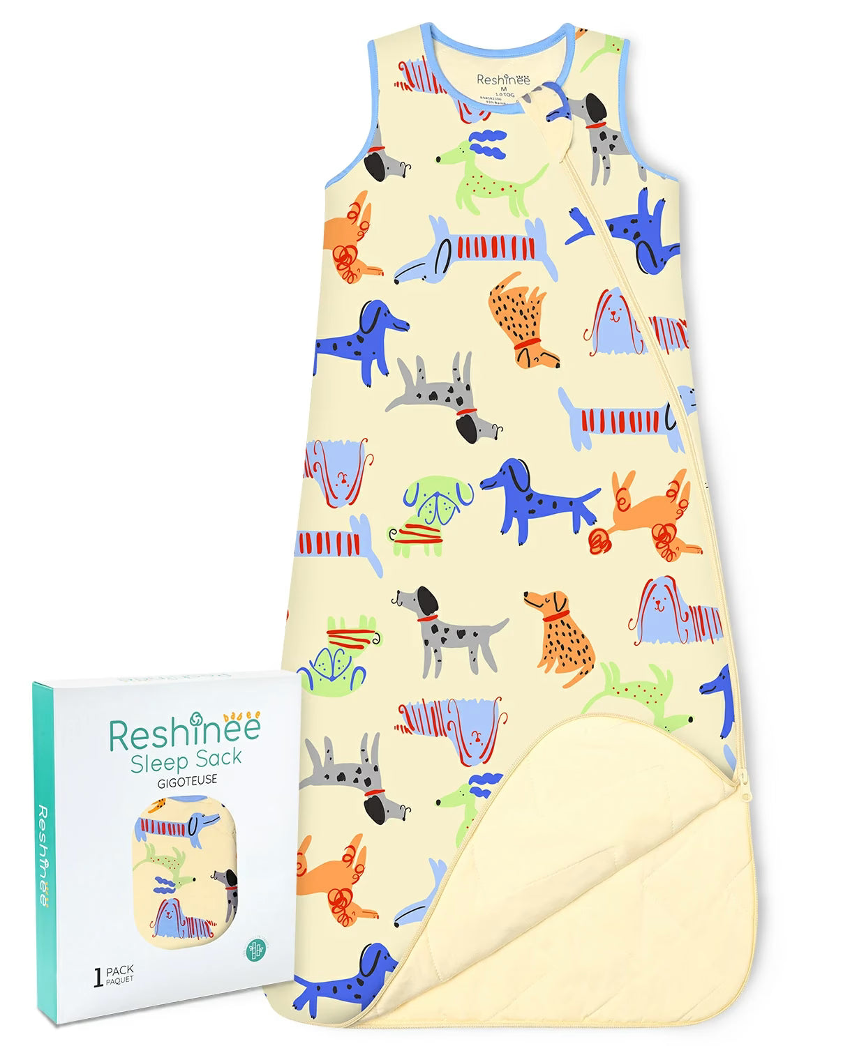 Puppy Bliss Bamboo Baby Sleep Sack, puppy bliss bamboo baby sleep sack main