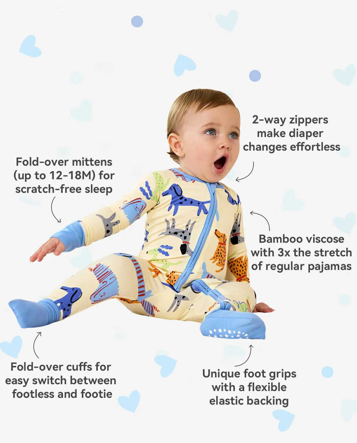 Puppy Bliss Bamboo Zippy, puppy bliss bamboo zippy features infographic 02 1