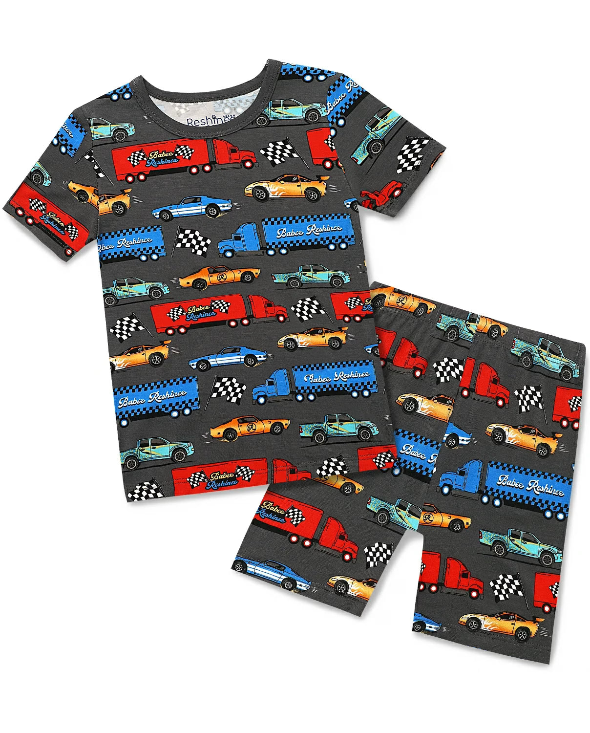 Race Kings Short Two-Piece Pajama Set, race kings short two piece pajama set main