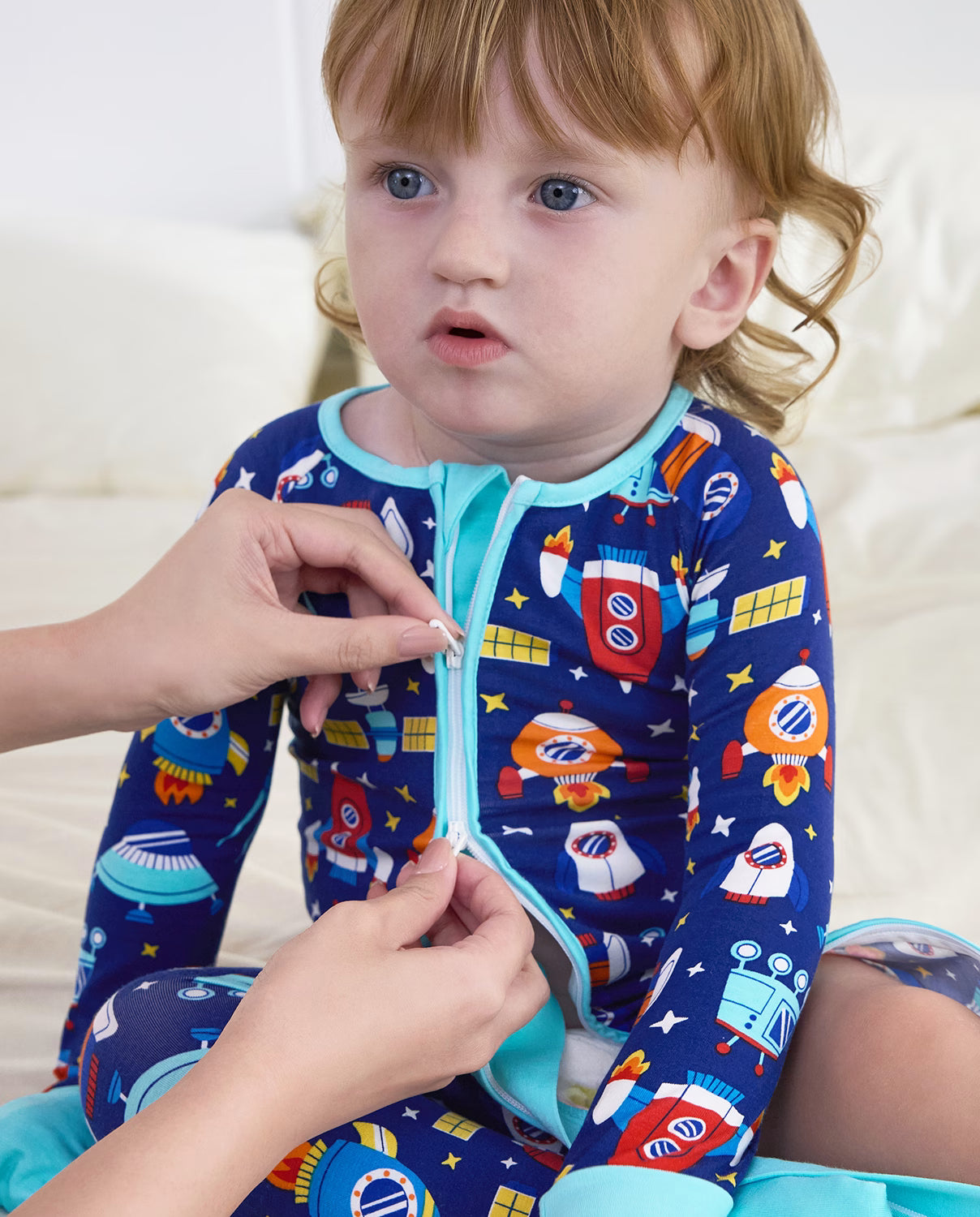 Rocket Adventure Bamboo Zippy, rocket adventure bamboo zippy two way zipper diaper change 04