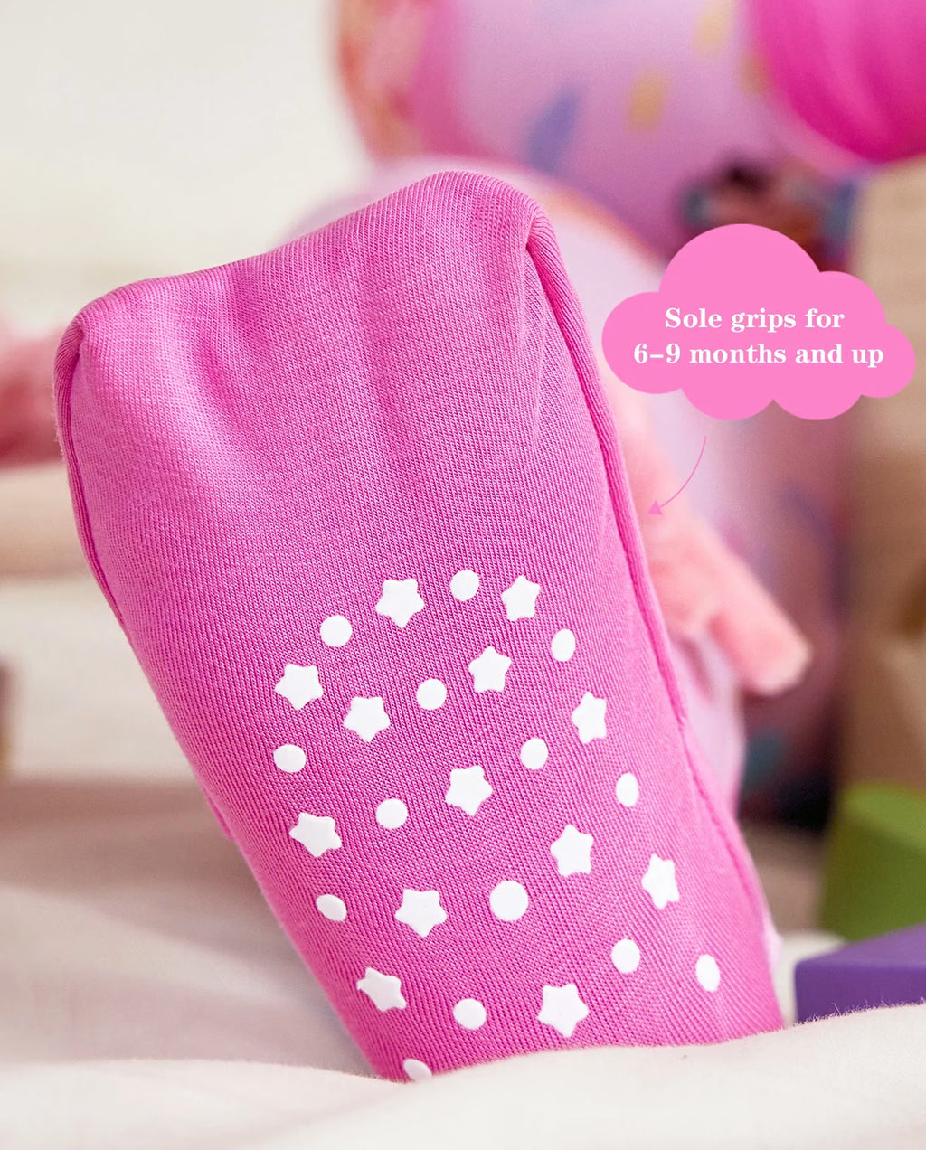 Seashell Kiss Bamboo Zippy, seashell kiss bamboo zippy sole grips closeup