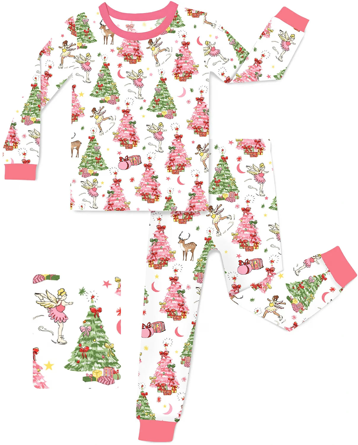 Snuggle Sparkle Long Two-Piece Pajama Set, snuggle sparkle two piece pajama set main