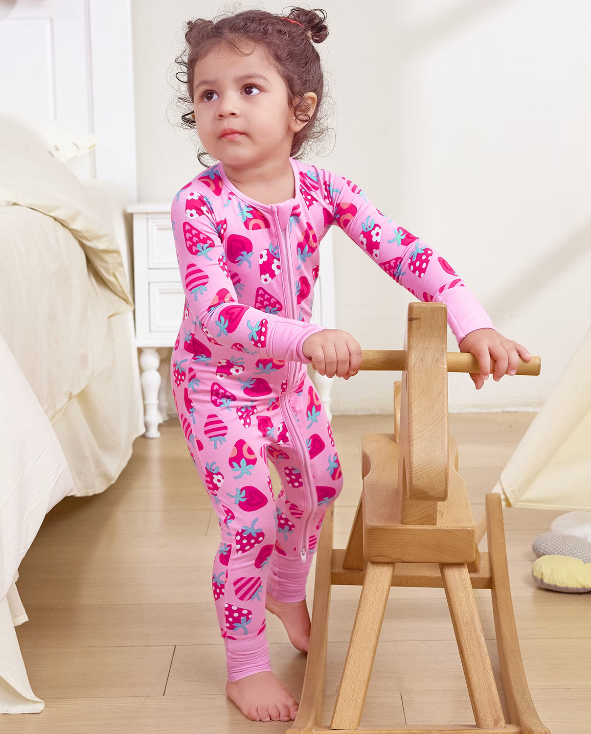 Strawberry Kisses Bamboo Zippy, strawberry kisses bamboo zippy 06 lifestyle standing play