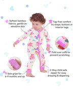 Sunny Sprouts Bamboo Zippy, sunny sprouts bamboo zippy 02 features infographic 2way zip grips mittens