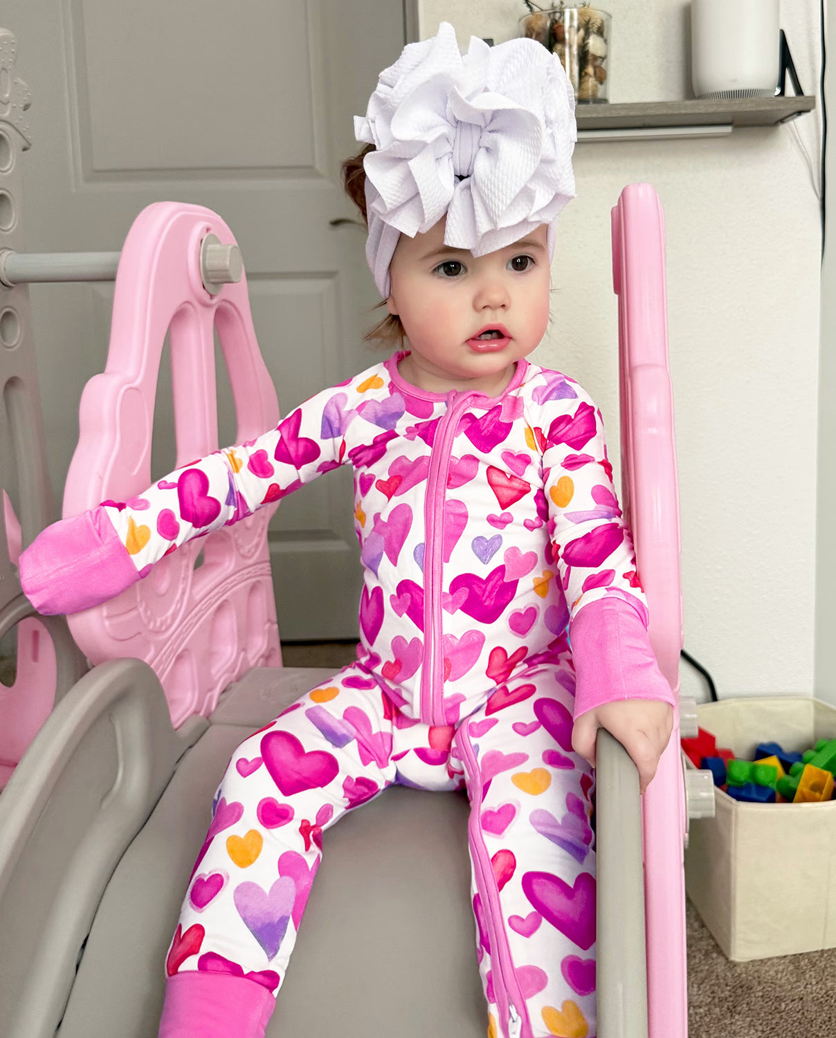 Sweetheart Confetti Bamboo Zippy, sweetheart confetti bamboo zippy 07 lifestyle playing slide
