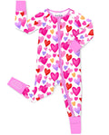 Sweetheart Confetti Bamboo Zippy, sweetheart confetti bamboo zippy front