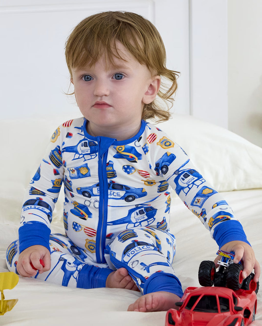 Tiny Officer Bamboo Zippy, tiny officer bamboo zippy lifestyle toddler playing toy cars 06