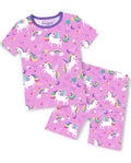 Unicorn Park Short Two-Piece Pajama Set, unicorn park short two piece pajama set main