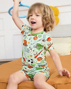 Ball Buddies Short Two-Piece Pajama Set, ball buddies bamboo short two piece pjs lifestyle 01