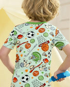 Ball Buddies Short Two-Piece Pajama Set, ball buddies bamboo short two piece pjs lifestyle 03