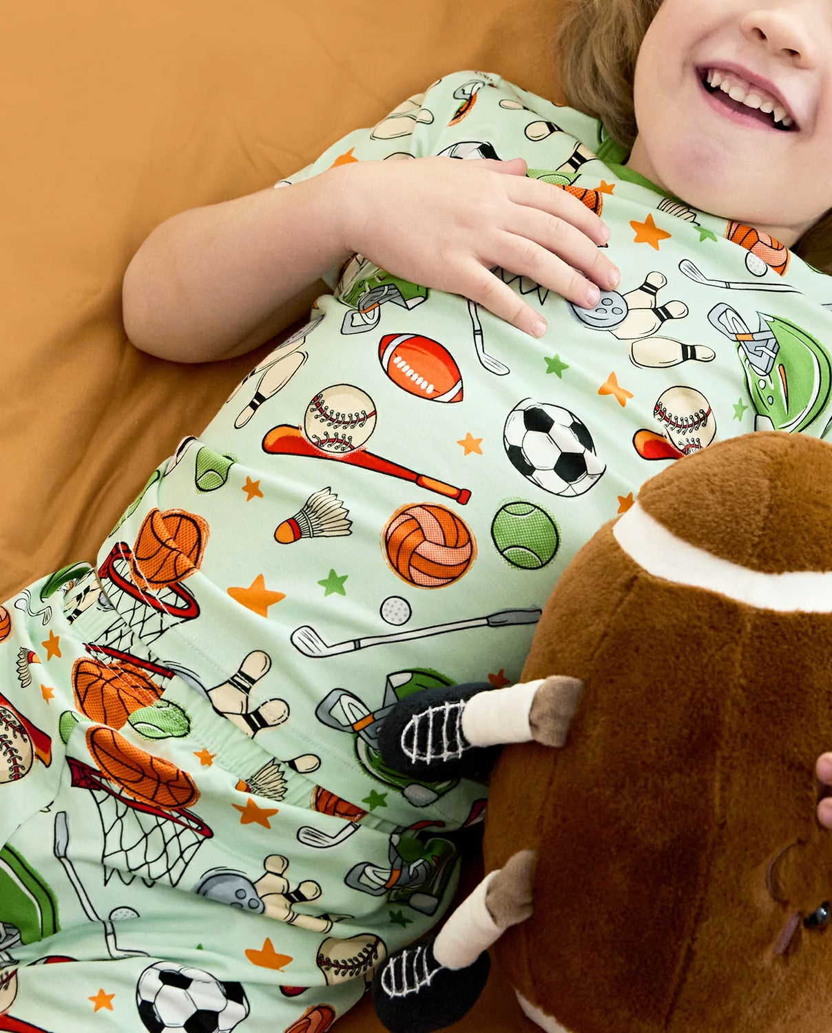 Ball Buddies Short Two-Piece Pajama Set, ball buddies bamboo short two piece pjs lifestyle 10