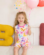 Balloon Parade Short Two-Piece Pajama Set, balloon parade bamboo short two piece pjs lifestyle 05