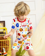 Basketball Dreams Short Two-Piece Pajama Set, lifestyle view 7